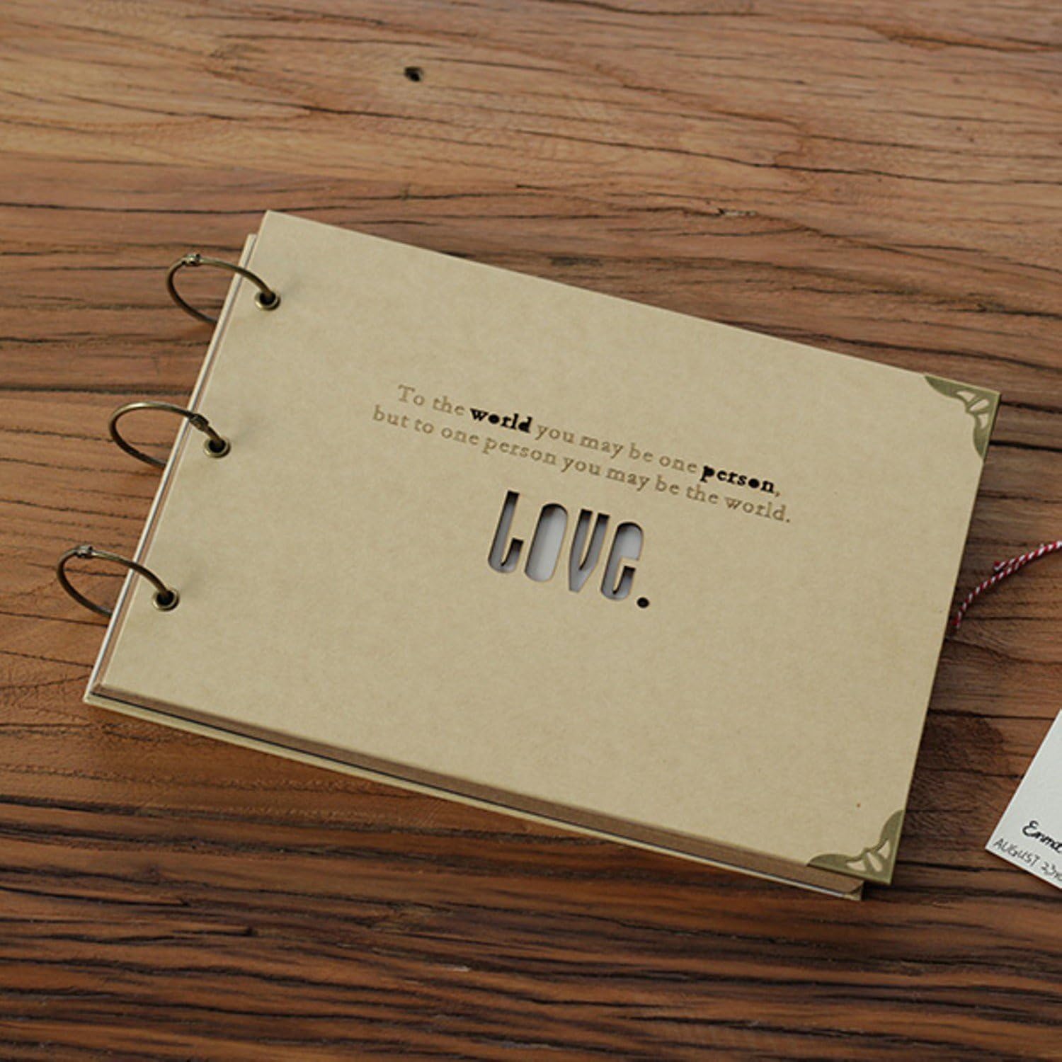 Diy Love Album Manual Paste Cardboard Kraft Paper Scrapbooking Homemade Gift Handmade Baby Photo