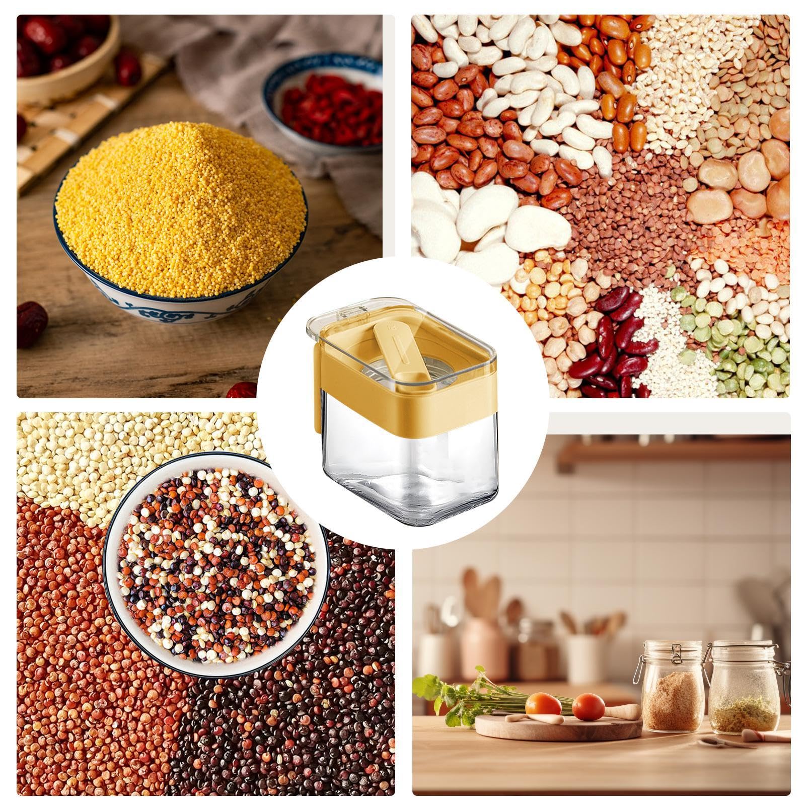 Contenitori Spezie Simpatici Mensola Cucina Set 2 Barattoli Per Spezie A Forma Di Cactus - Decorativi, Per Sale, Zucchero E Condimenti, Arancione Barattoli Per Spezie Decorativi