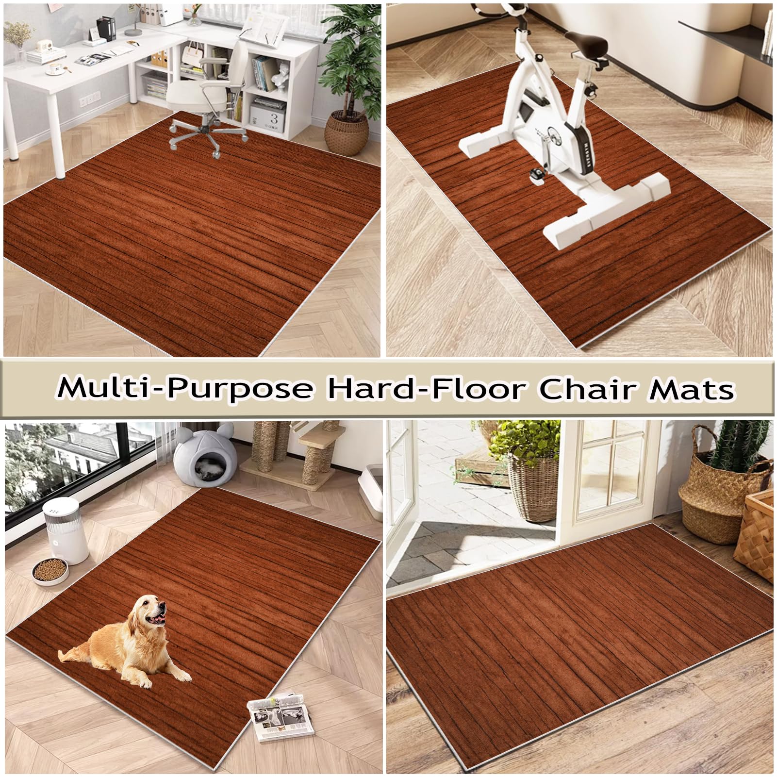 Tapis de chaise de jeu 160 x 200 cm, protecteur de sol antidérapant pour chaises roulantes, idéal pour la moquette et les planchers en bois dur, tapis de chaise pour jeux et bureau