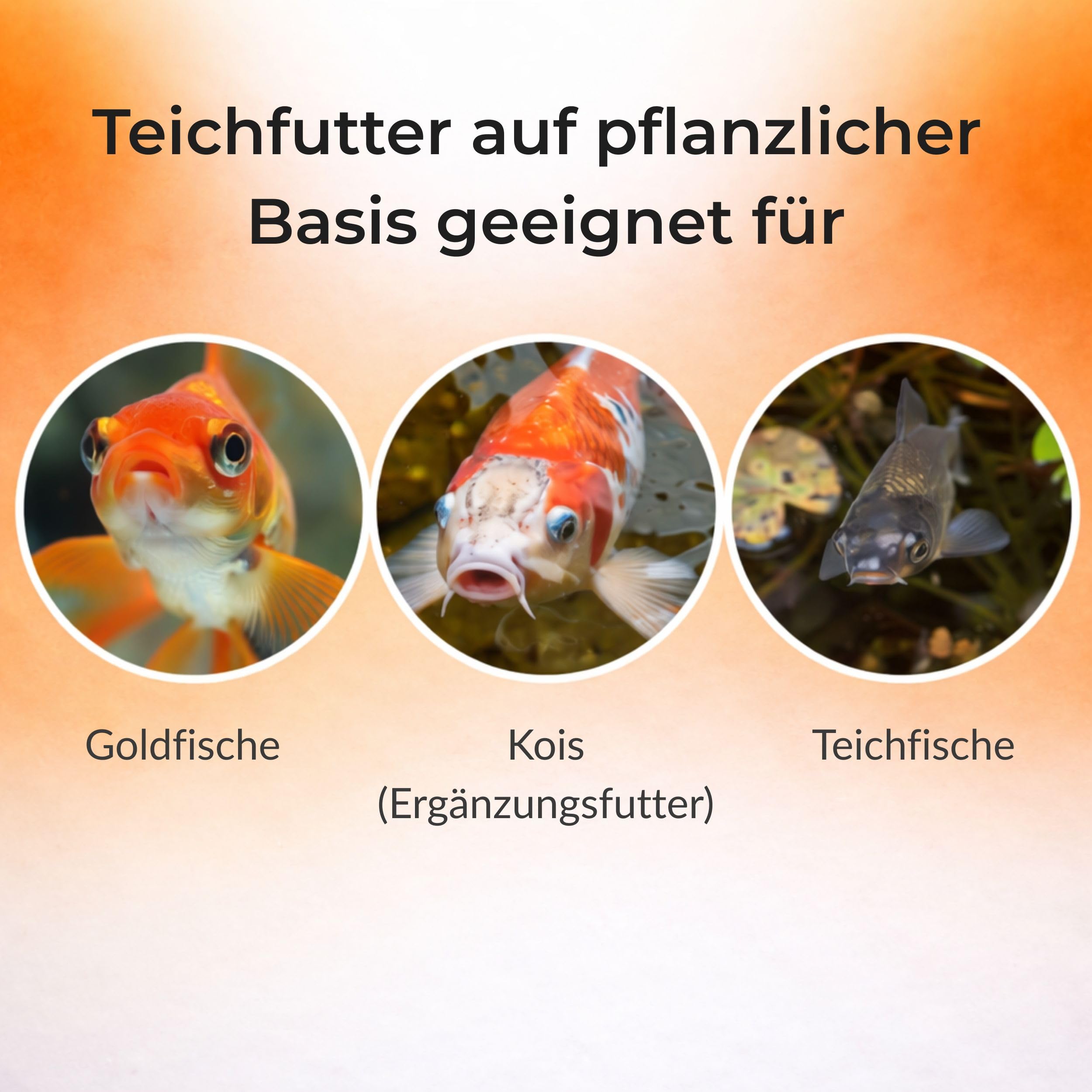 Blumixx Alimento para peces para estanque, 50 l, palitos de alimento para peces de estanque, palitos para peces de estanque, alimento para peces de colores, alimento flotante para estanque con