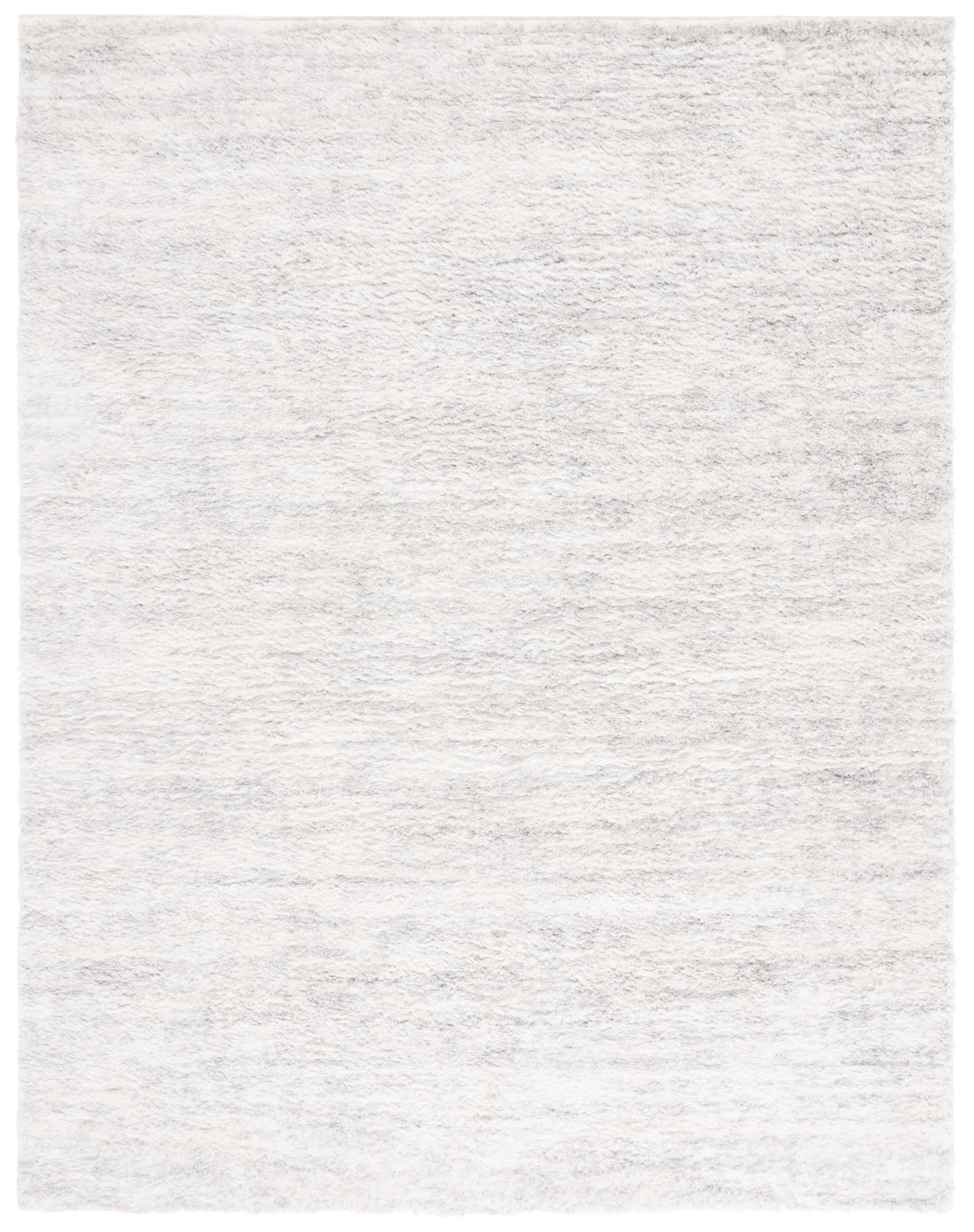 SAFAVIEH Zottelig Teppich für Wohnzimmer, Esszimmer, Schlafzimmer - Berber Shag Collection, Hoher Flor, Elfenbein, 244 X 305 cm