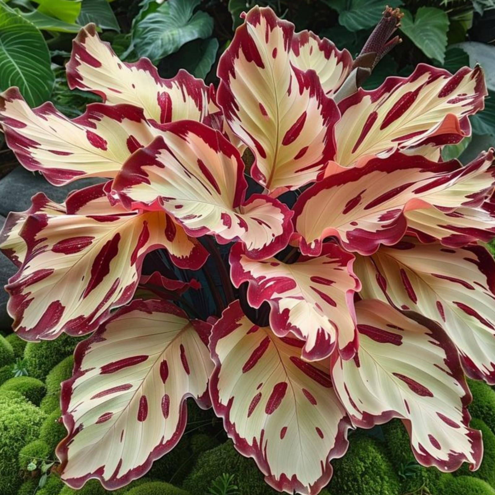 HGJKYTFCDG Hosta Bulbs for Spring - Excellent Display That Grow Fast/Golden Jade Carving -Can be Planted All Year Round,Hosta Bulbs Mix-4bulbs-E — image 1