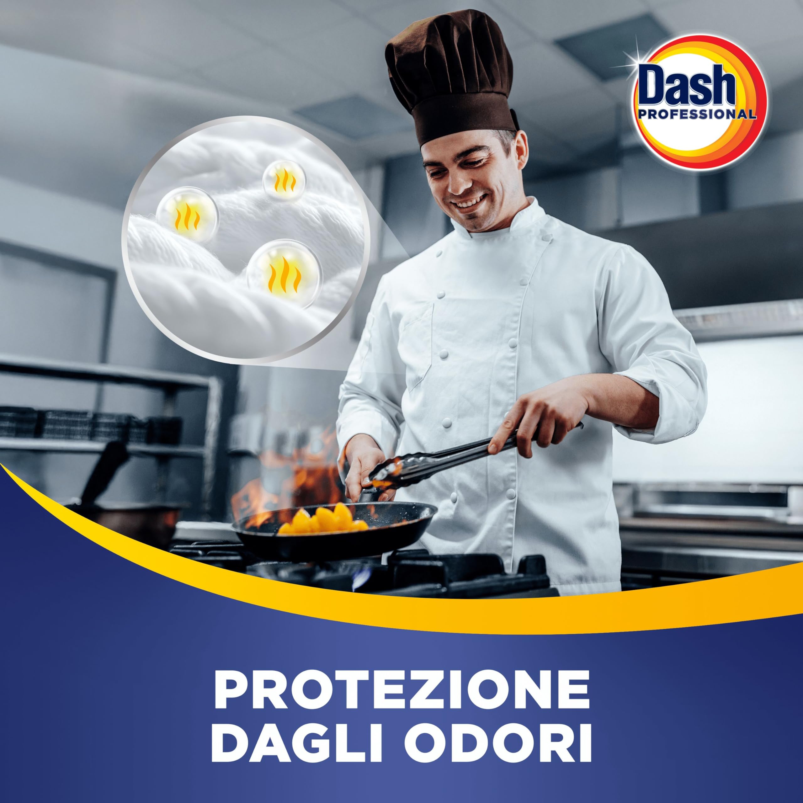 Dash Professional Detersivo Liquido Per Bucato Classico, 110 lavaggi, 4.95l, Efficace su tutti i tipi di macchie grasse, Per uso professionale