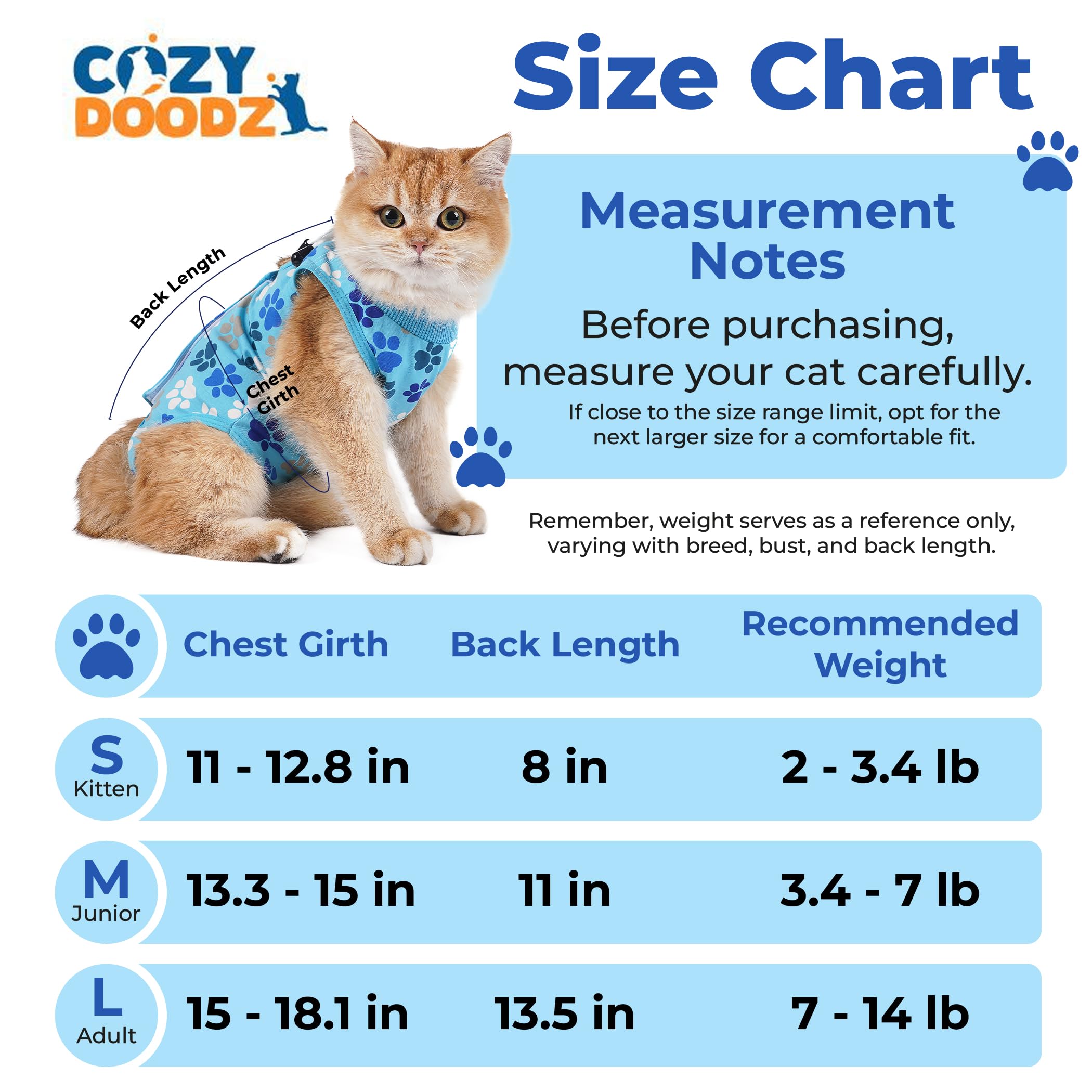 Amazon | オスまたはメスの猫のための猫の回復スーツ – ソフトで通気性