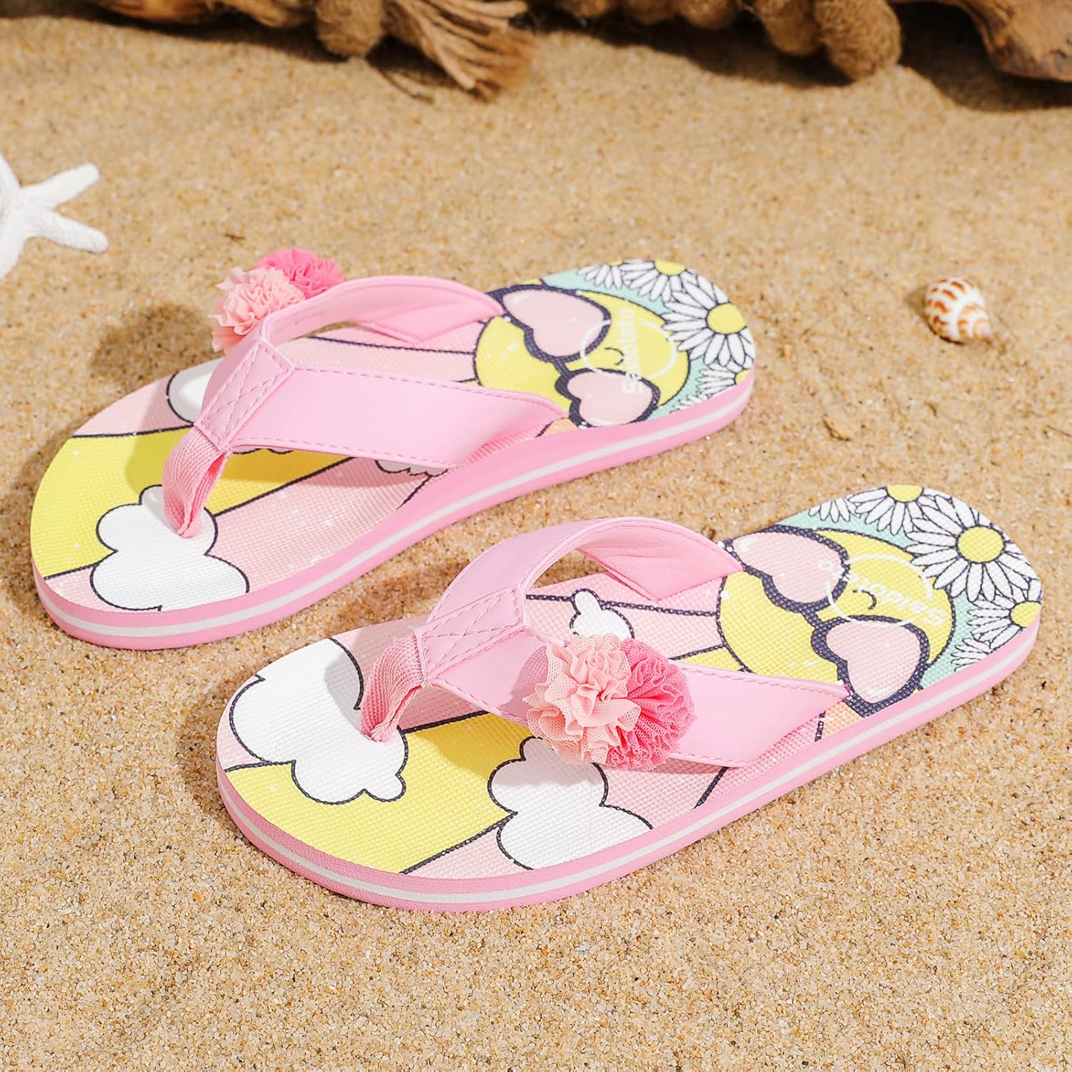 Saidoteto Boys Girls Flip Flops Child Summer Slip-on Thong Sandals Beach Pool Water Shoes(Little/Big Kid) - Image 3