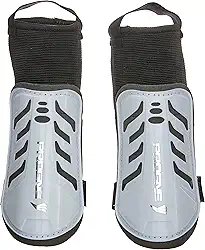 Caneleira Futebol Futsal Society Baby Com Tornozeleira - Branca - Par