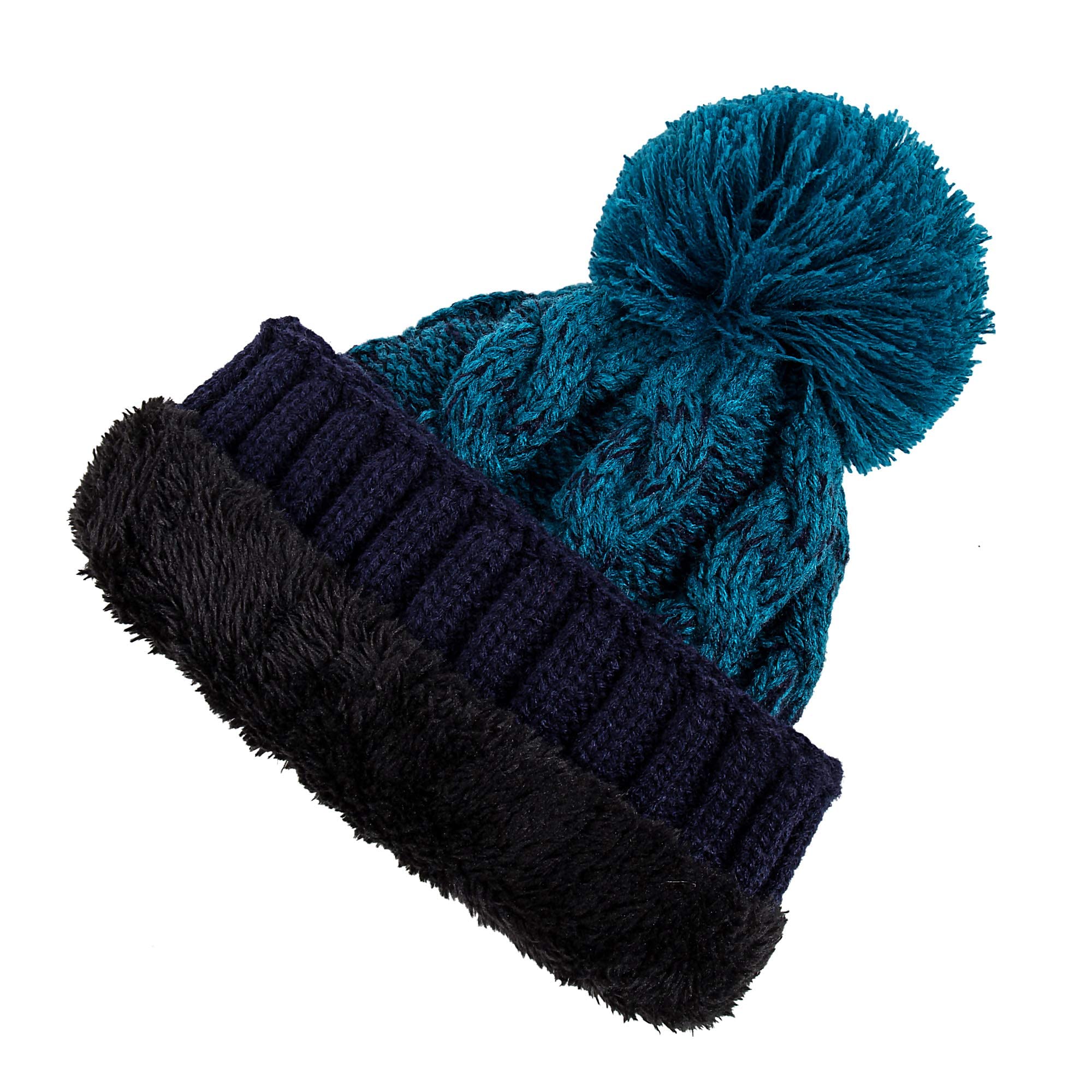 REDESS Cappello Invernale da Donna con Pom Pom Beanie Caldo Foderato in Pile Spesso Slouchy Snow Knit Chunky Baggy Skull Berretto da Sci