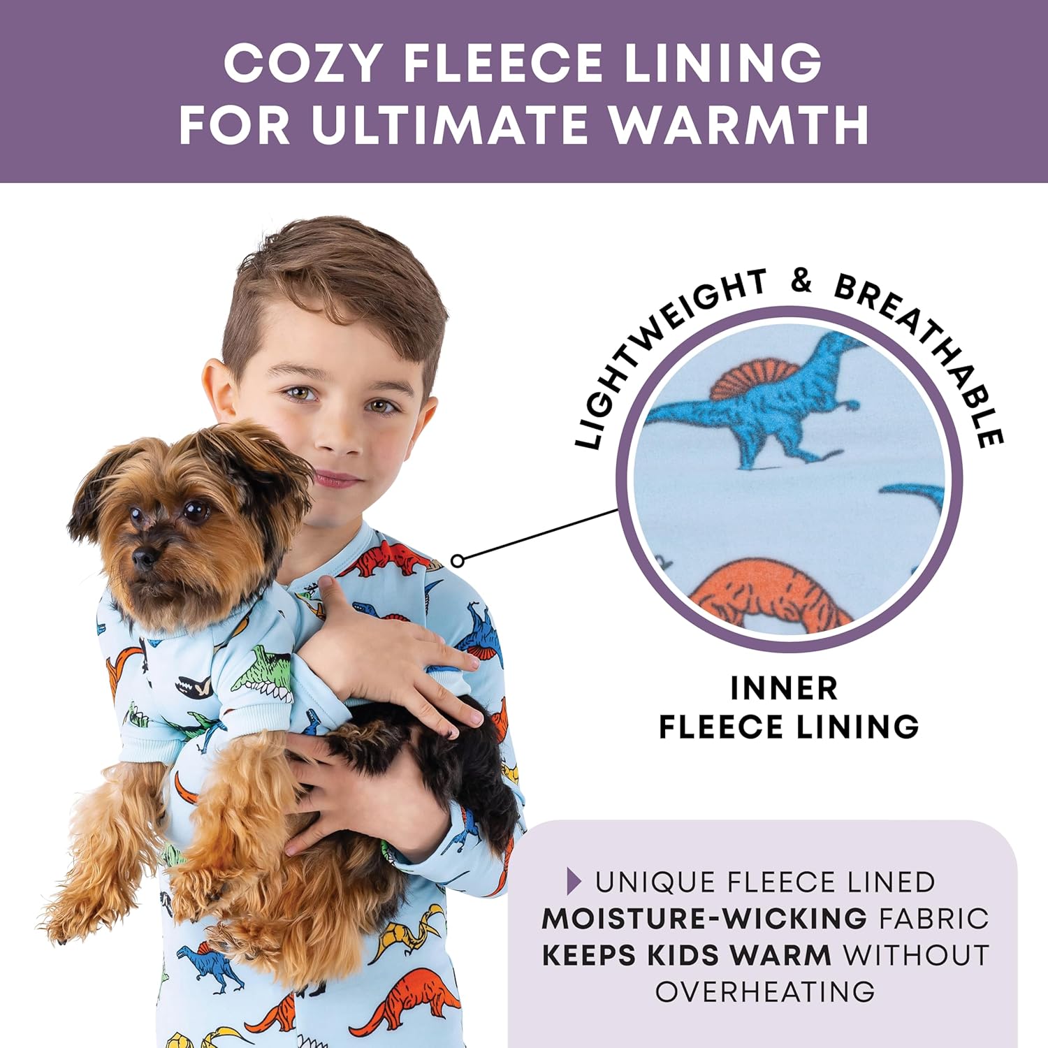 Rocky Kids Onesie Cozy Jumpsuit, Unisex, Fleece Lined, for Boys & Girls, Long Sleeve Thermals, Stay-Soft - Image 4