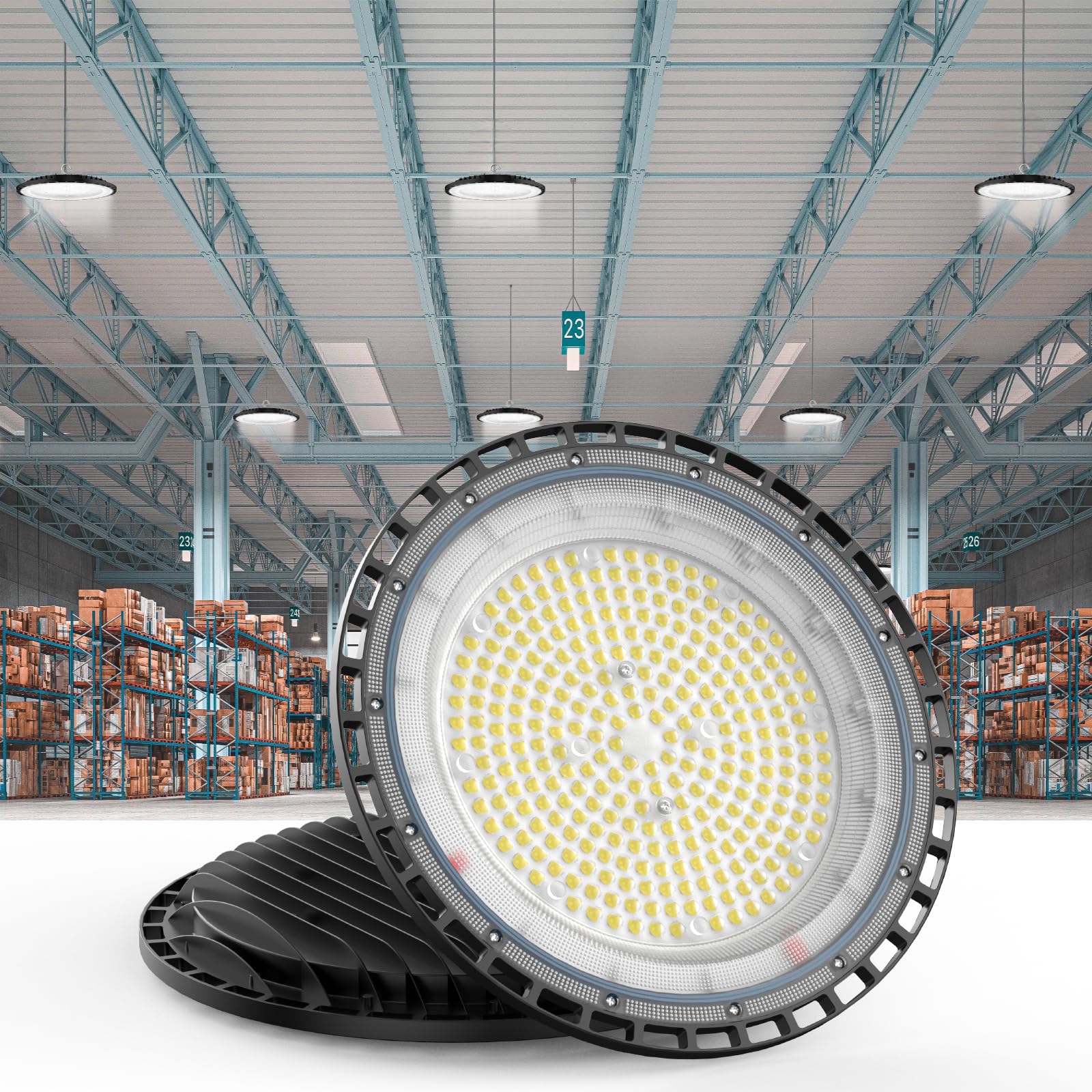 300W 10PACK UFO LED High Bay Light 40 000lm 5000K LED High Bay Lights with UL Listed US — view 7