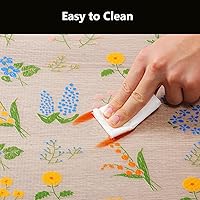 Vista 22 de INNOLITES Kitchen Cabinet Shelf Liner Non-Adhesive Refrigerator & Drawer Liner Waterproof, Oil-Proof EVA with Floral Pattern Easy to Cut &