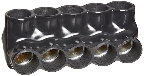 Miniatura 12 de Morris Products 97643 - Conector de cable múltiple aislado negro, entrada doble, 3 puertos 250 - 6 cables, 1 paquete