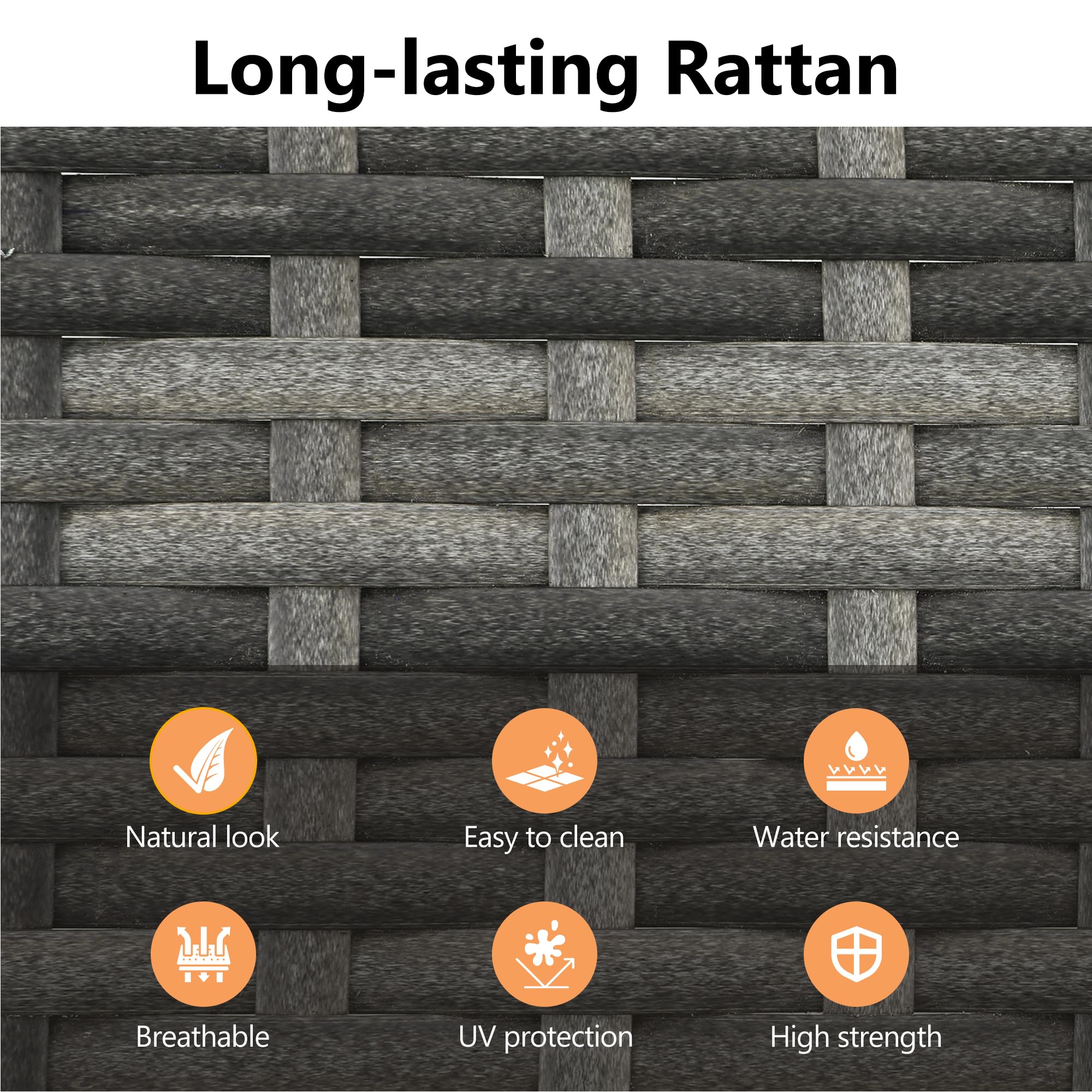 Snapklik.com : RoyalCraft 5 Piece Patio Wicker Dining Sets For 4, Water ...