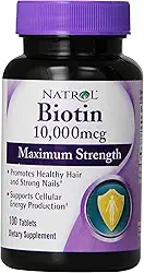 Biotina 10.000 mcg Natrol 100 Tabletes - Importado