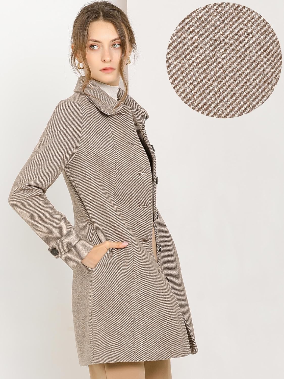 Chic Allegra K Long Overcoat for Women