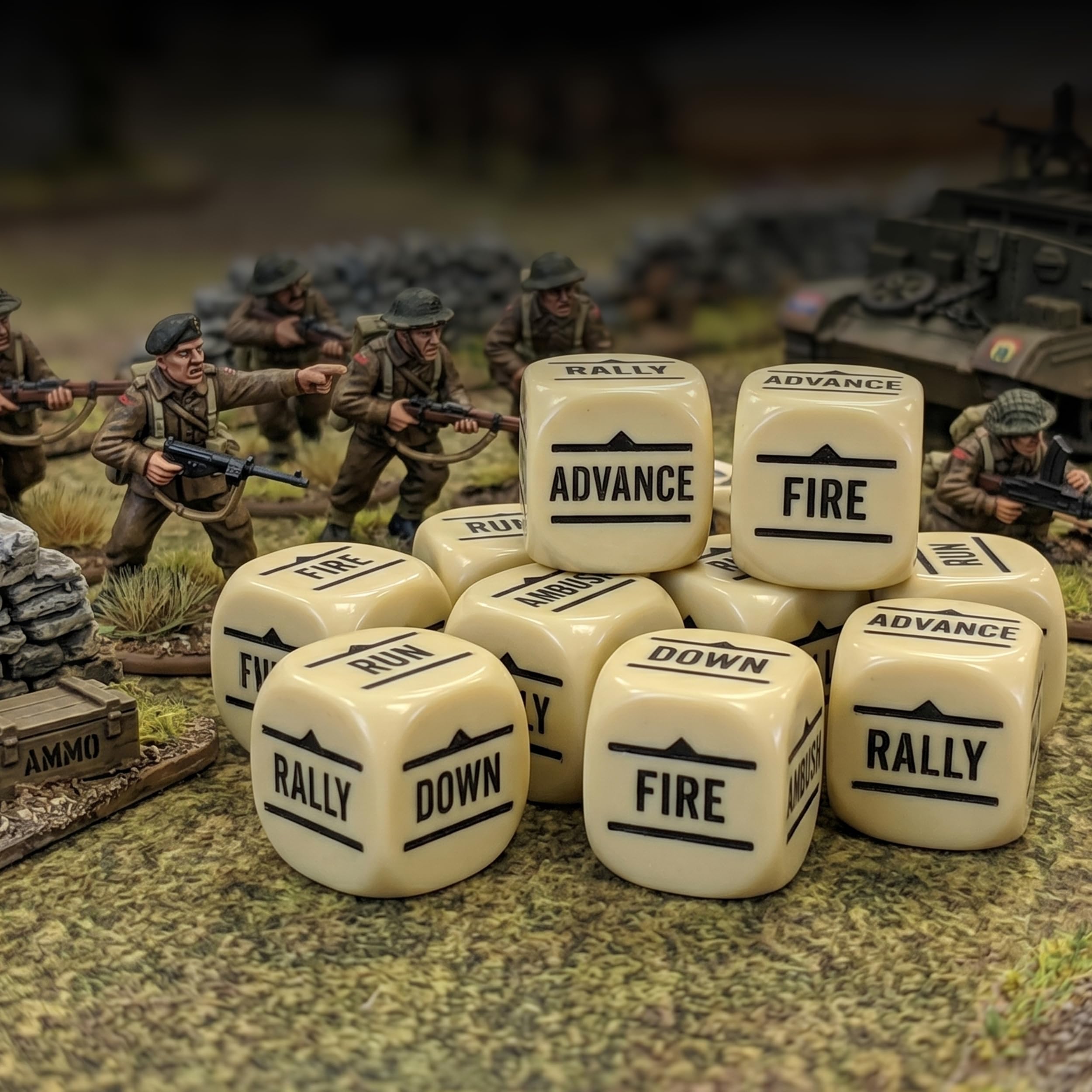 Ordina Dadi per Bolt Action (Sabbia) di Warlord Games