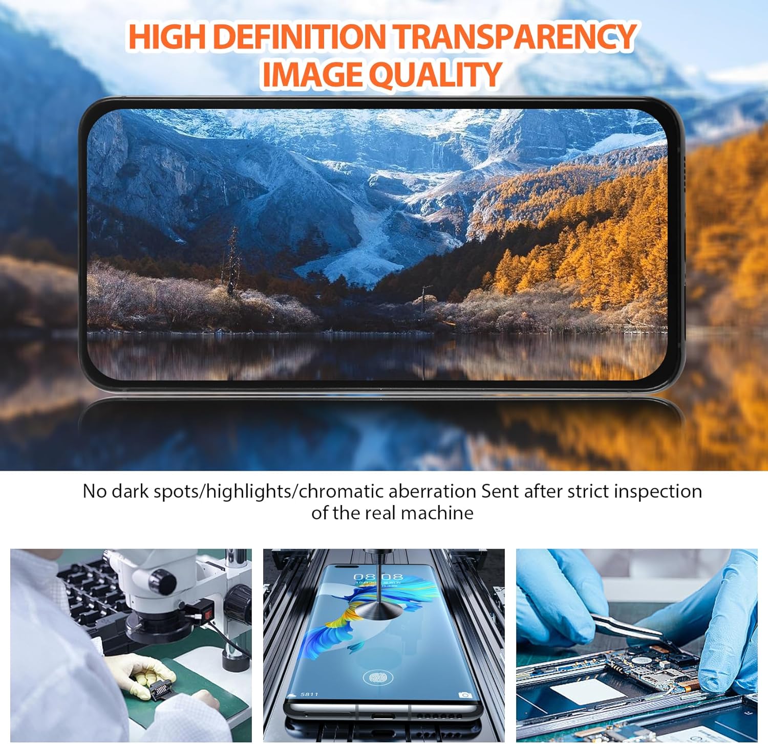 For Samsung Galaxy S23 Plus 5G Screen Replacement with Black Frame - OLED Display Assembly & Full Repair Tool Kit - Easy DIY Installation for SM-S916B - Fix Cracked/Broken Glass