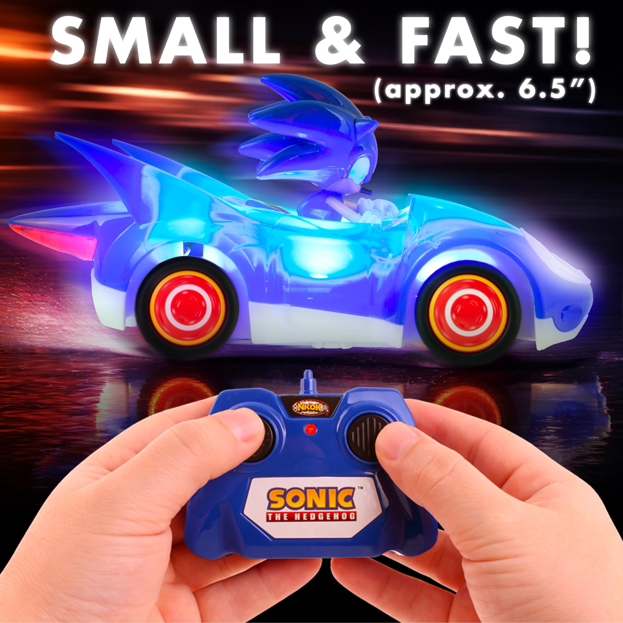 NKOK Ready to Run 1/28 Scale RC Sonic Glow Racer | Amazon.com.br