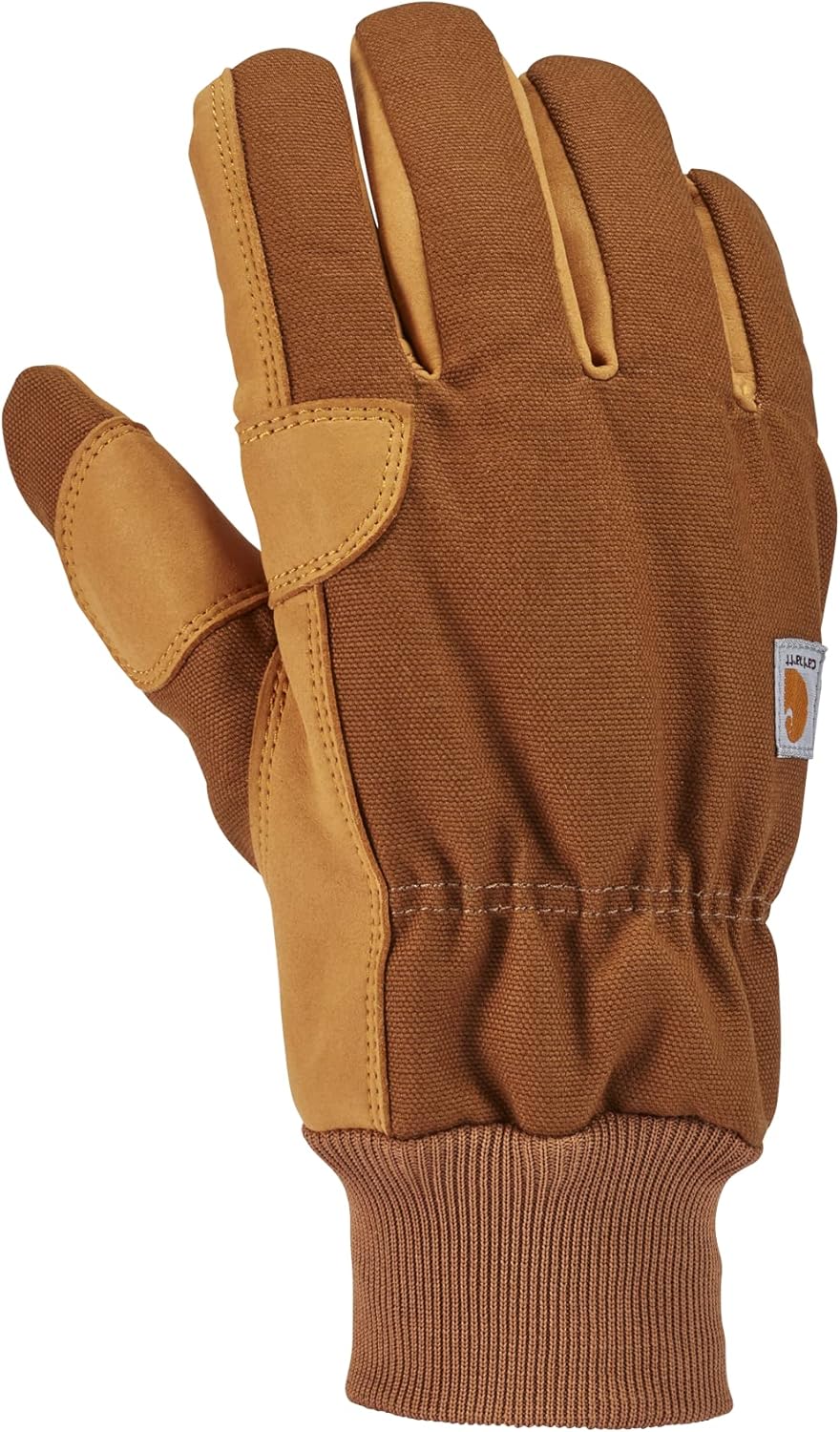 Carhartt Men's GL0801M Insulated Duck Synthetic Leather Knit Cuff Glove