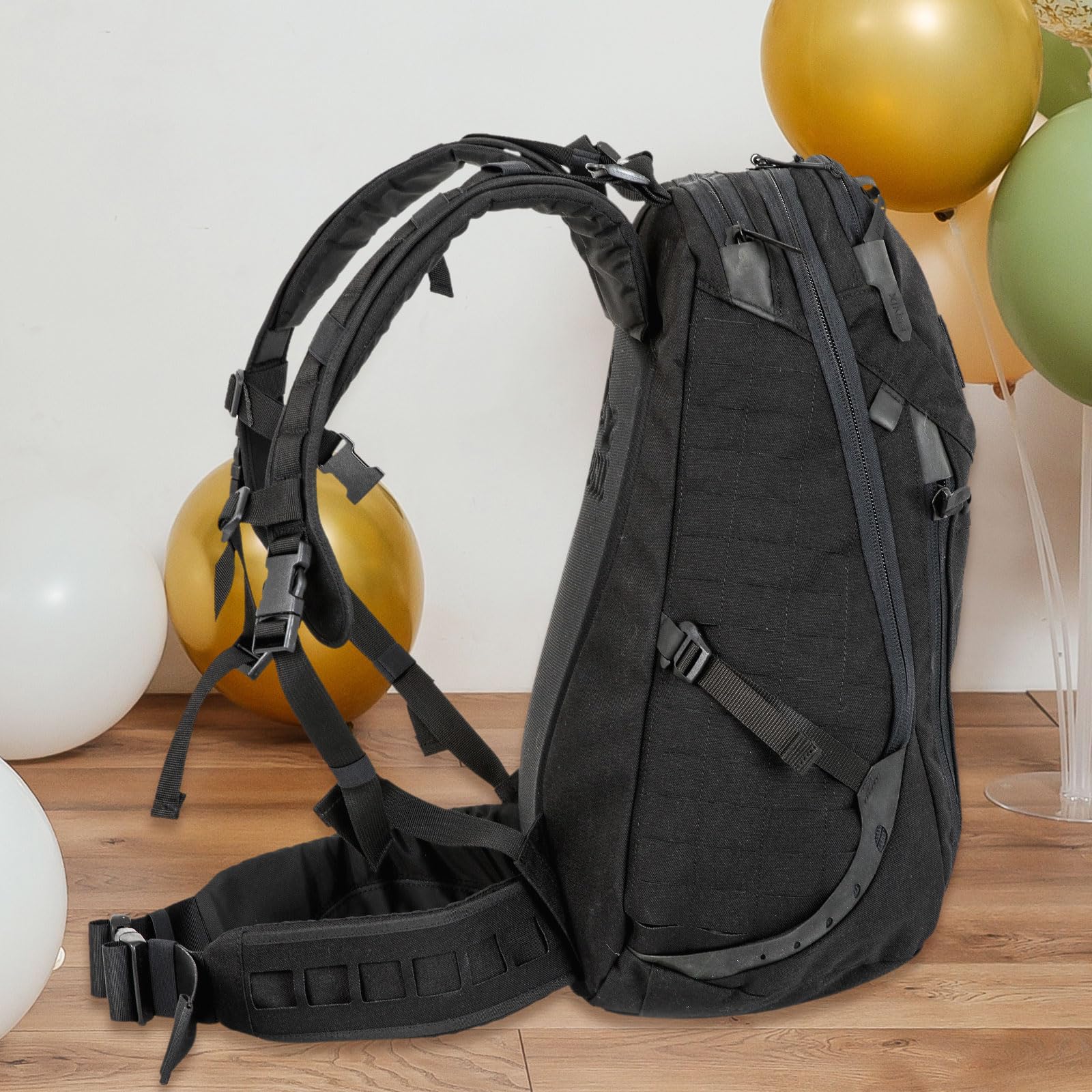 QUARKZMAN 10pz 32mm/1.26" Fibbie per Cinghie con Gancio a G in Metallo Fibbie Scorrevoli Tri-Glide Piatte Regolabili per Cinghie per Zaini, Nero Opaco