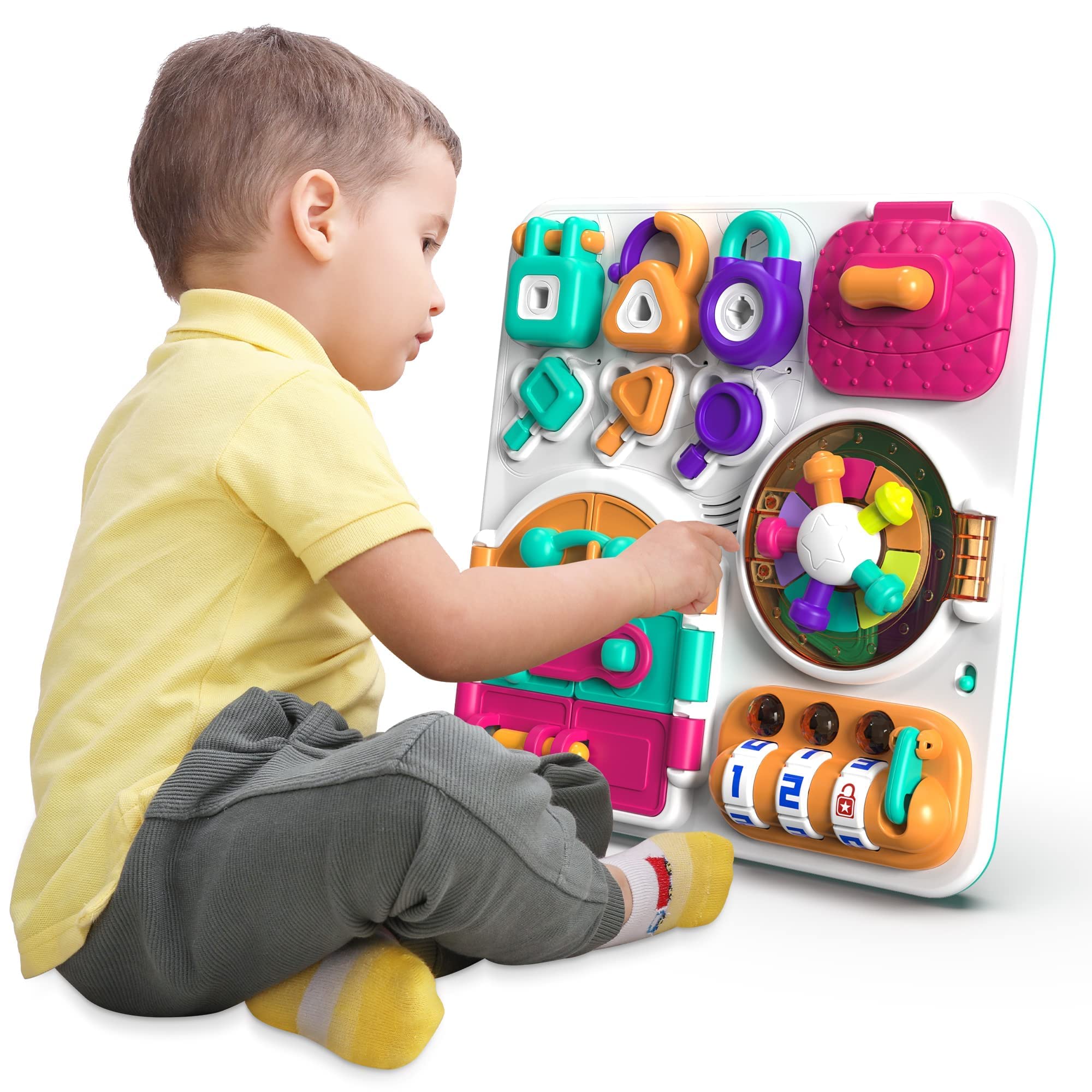 Jouet sensoriel musical interactif pour motricité fine bébé 18-21 mois