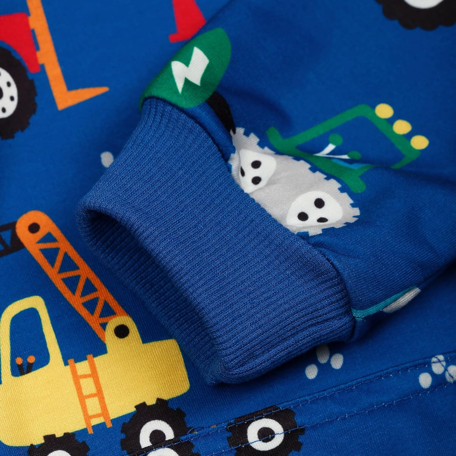 Toddler Boy Hoodie Sweatshirt - Pullover Dinosaur Long Sleeve Shirt Fire Truck Print Kids Winter Clothes 2T-7T - Image 4
