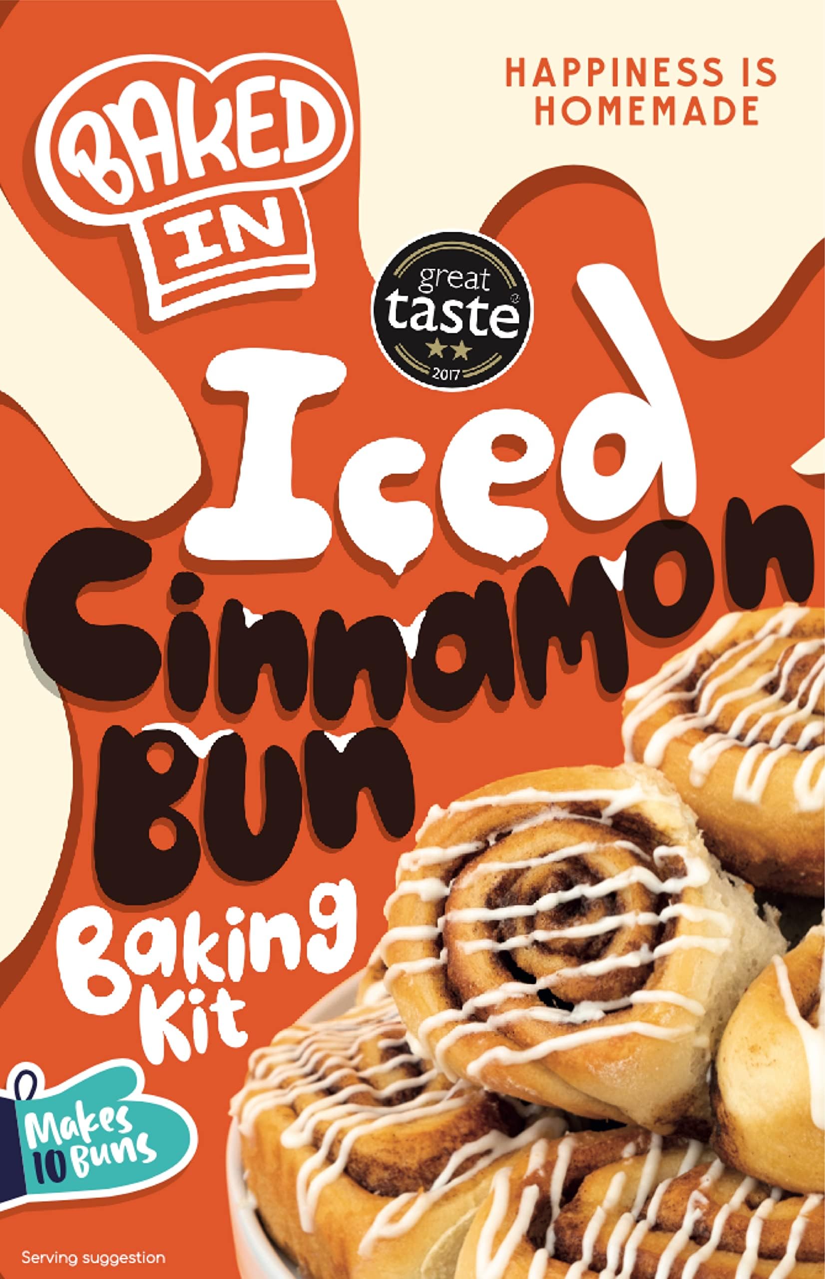 Bakedin Iced Cinnamon Bun Kit, 435 g