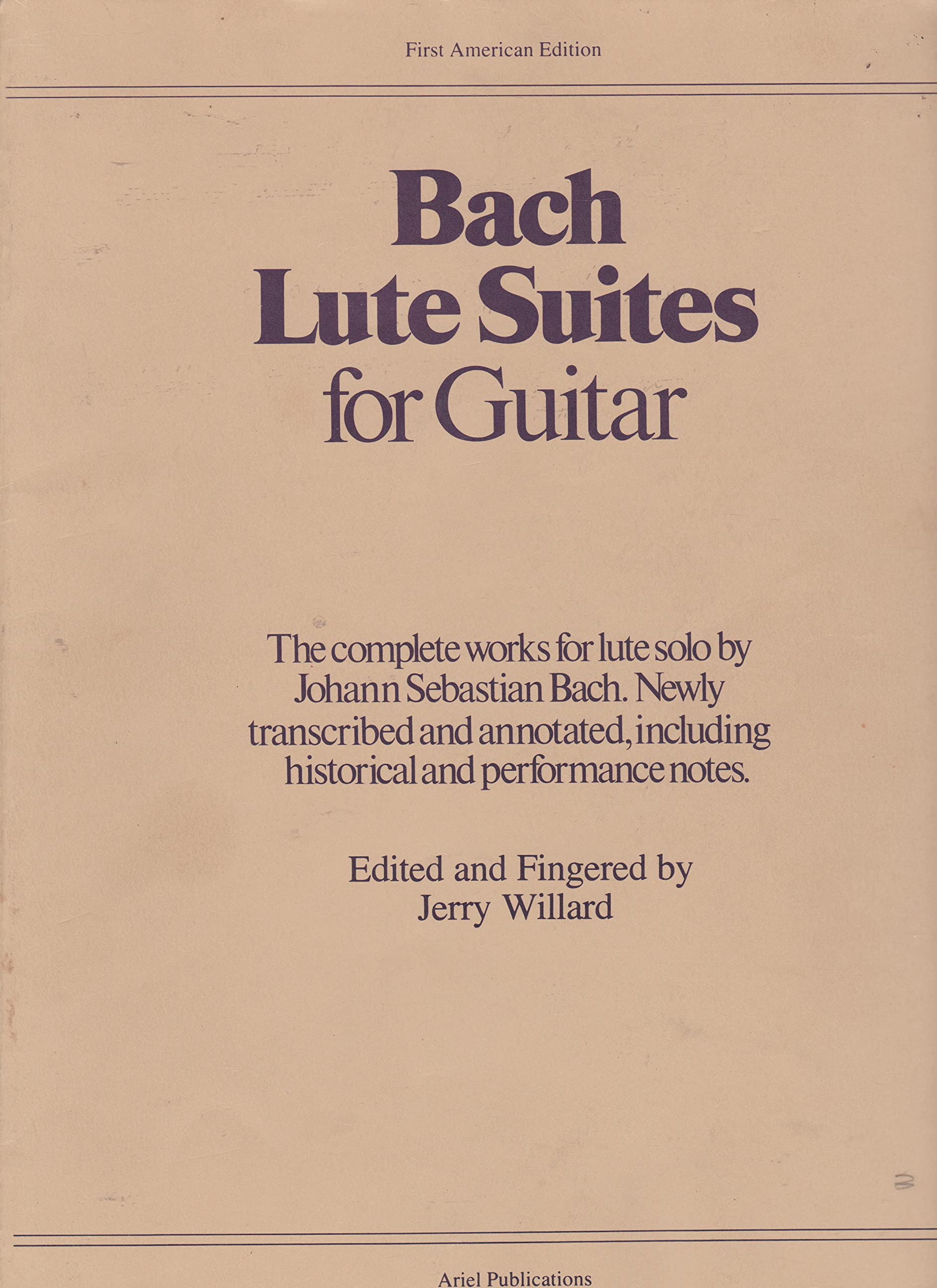 Lute Suites for Guitar (Classical Guitar Series)