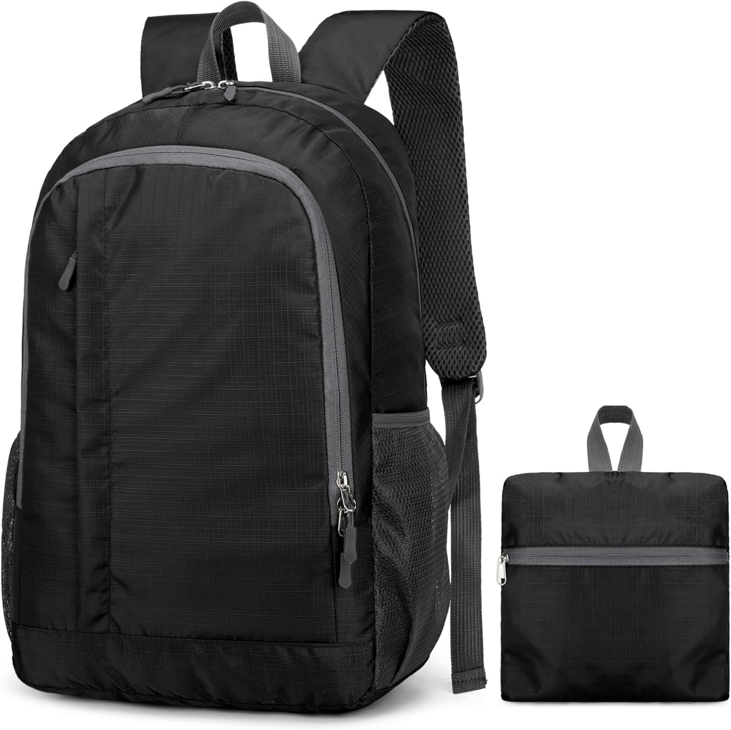 Ultra Lightweight-Packable-Hiking-Backpack Small Foldable Travel Camping Daypack Casual Outdoor Water-resistant 25L Backpacks (Black) Ultra Lightweight-Packable-Hiking-Backpack Small Foldable Travel Camping Daypack Casual Outdoor Water-resistant 25L Backpacks (Black)