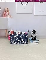 Vista 4 de Cesta de almacenamiento rectangular de tela, organizador de cesta para juguetes, libros, ropa, regalos, mascotas - Perfecta para el hogar, oficina