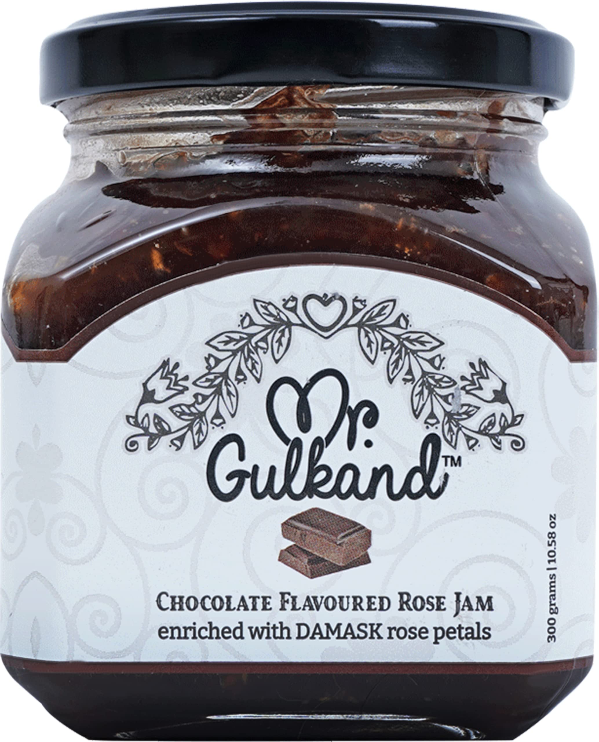 - Mr Gulkand Chocolate Flavoured Rose Jam 300GMS (Gulkand) | Improves Digestion|100% Natural