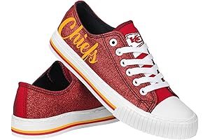 FOCO Women's NFL Team Logo Ladies Fashion Low Top Canvas Sneakers Shoes