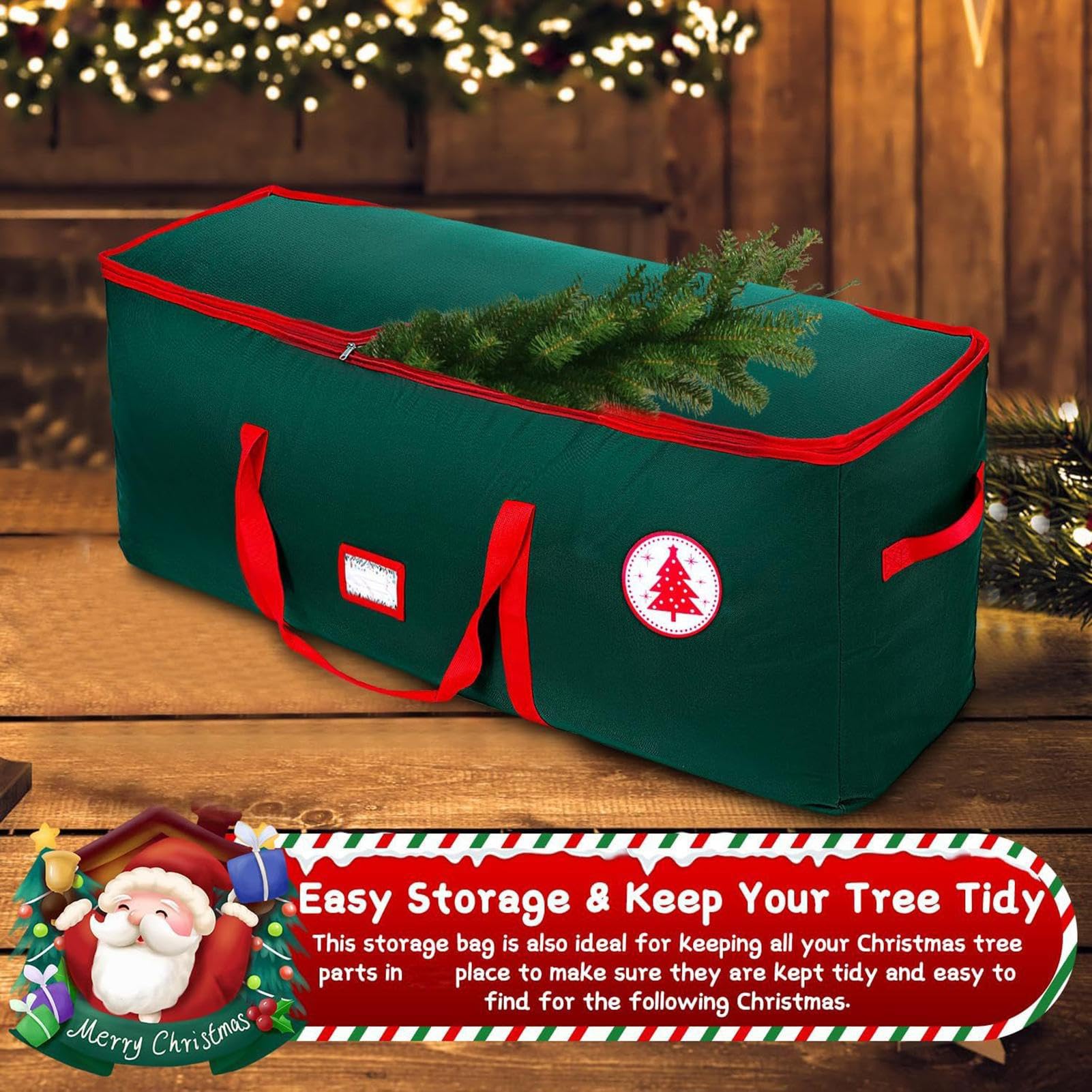 Per Albero Di Natale 600D Oxford Organizzatore | Organizer impermeabile per albero di Natale contenitore con maniglie e cerniera per garage