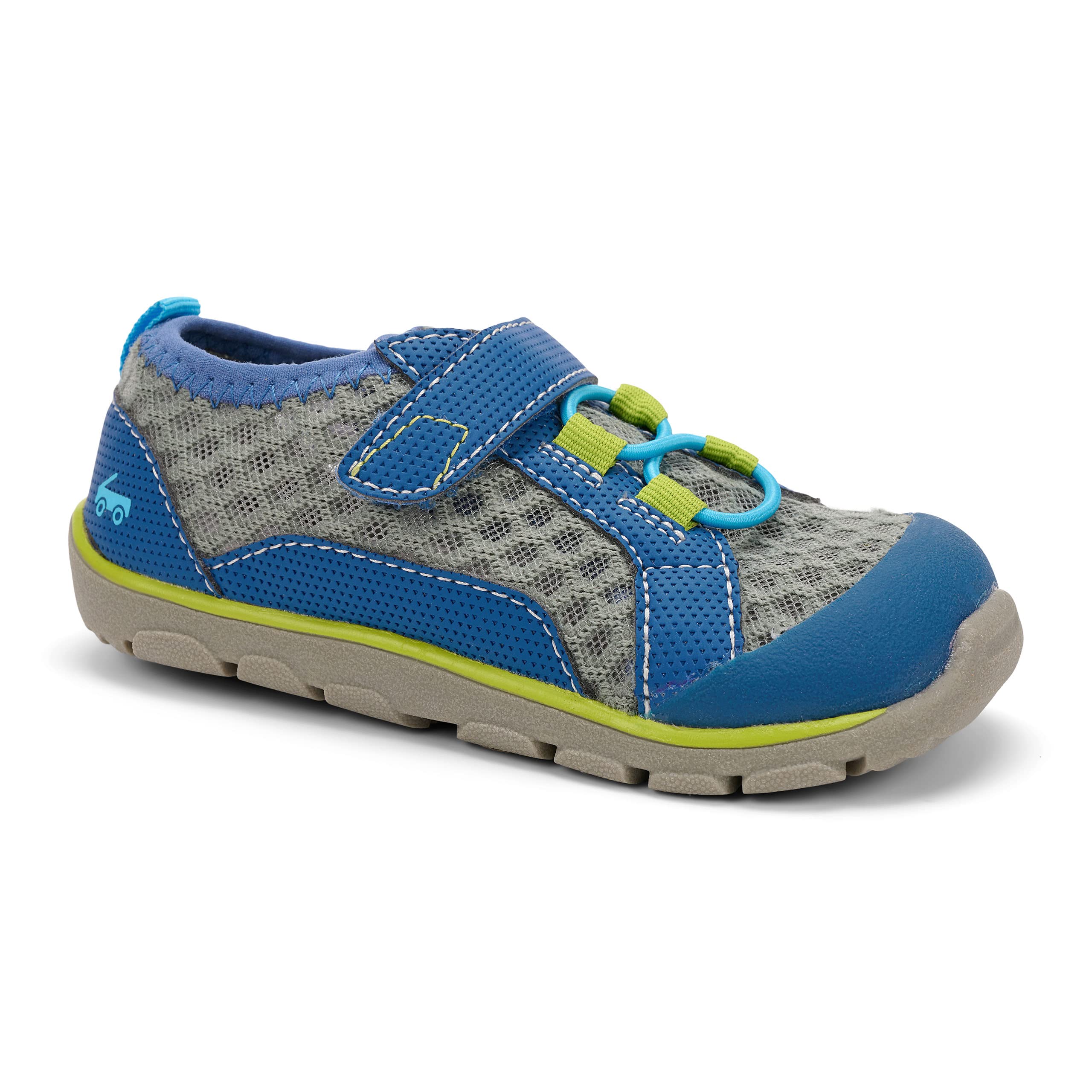 See Kai Run - Anker Water-Friendly Active Shoe for Little Kids, Gray/Multi, Toddler 5