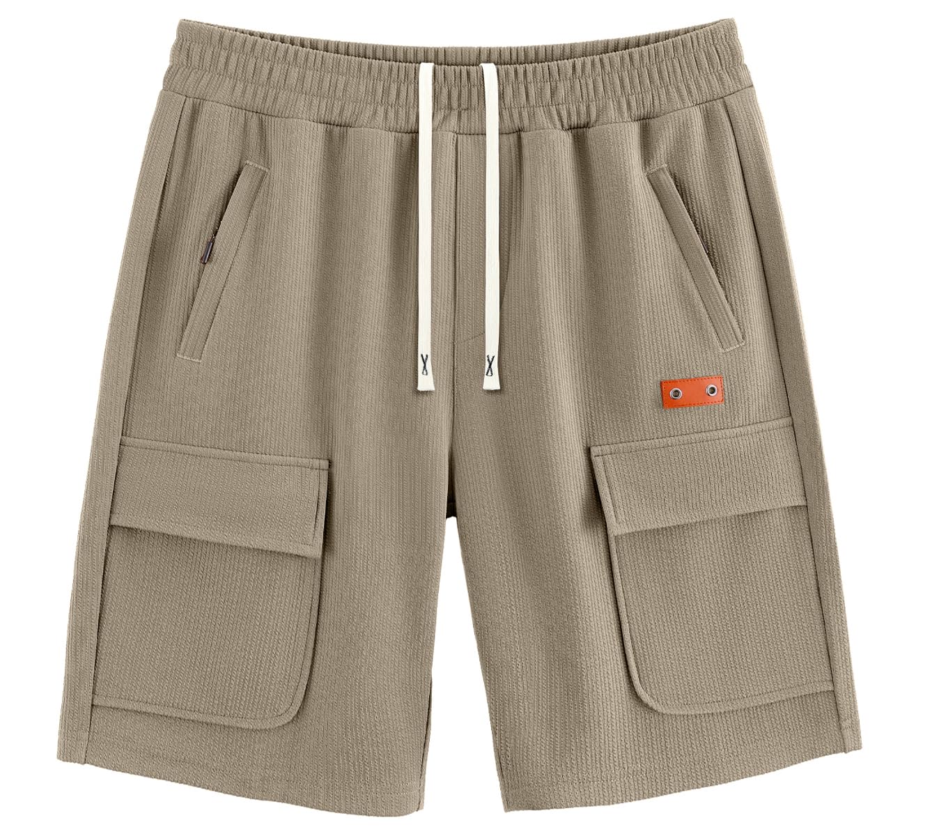 APTRO Kurze Hosen Herren Shorts mit Reißverschlusstasche Freizeitshorts Elastische Taille