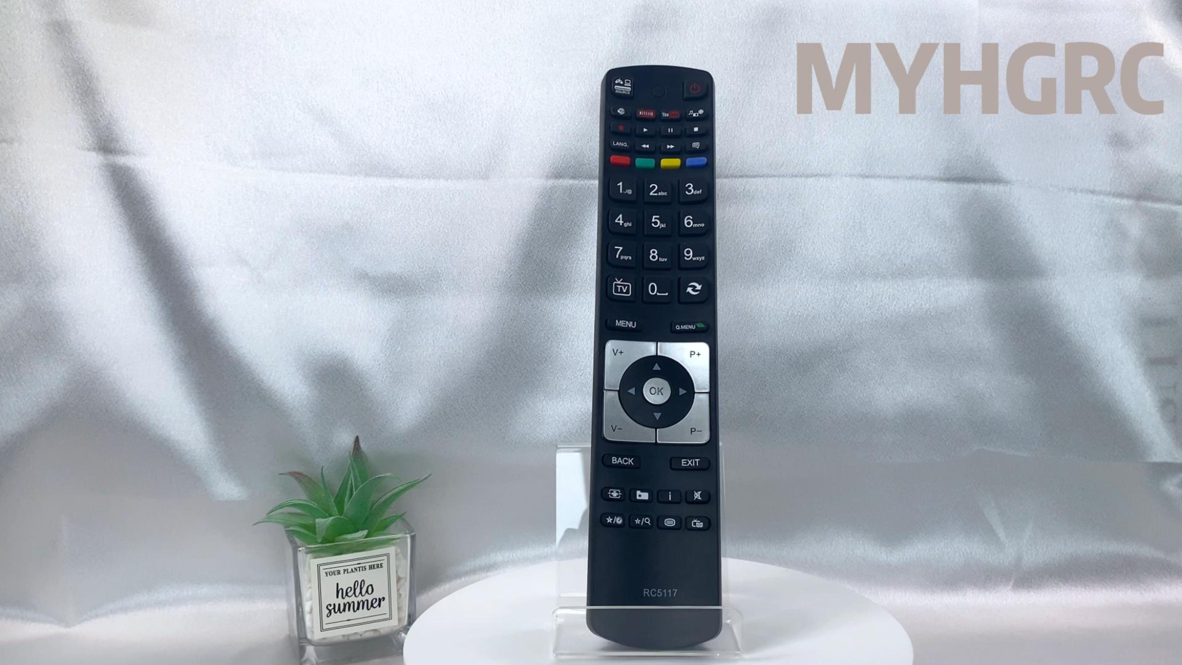 VINABTY RC2712 Telecomando Universale Per TV Finlux, Hitachi, Bush – Compatibile Con B500PVR, B1000PVR E Altri