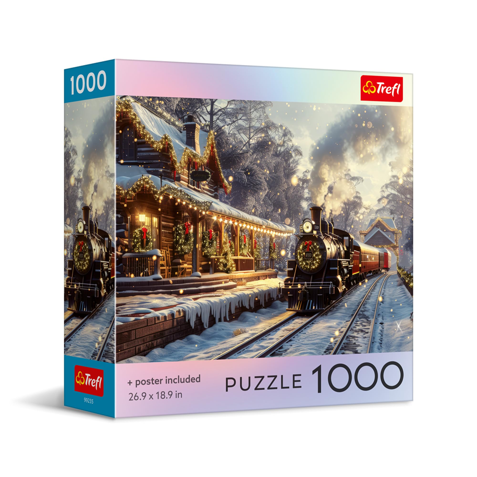 Christmas Express - 1000 Piece Puzzle 26.9"x18.9" | Square Box, DIY, Creative Entertainme…