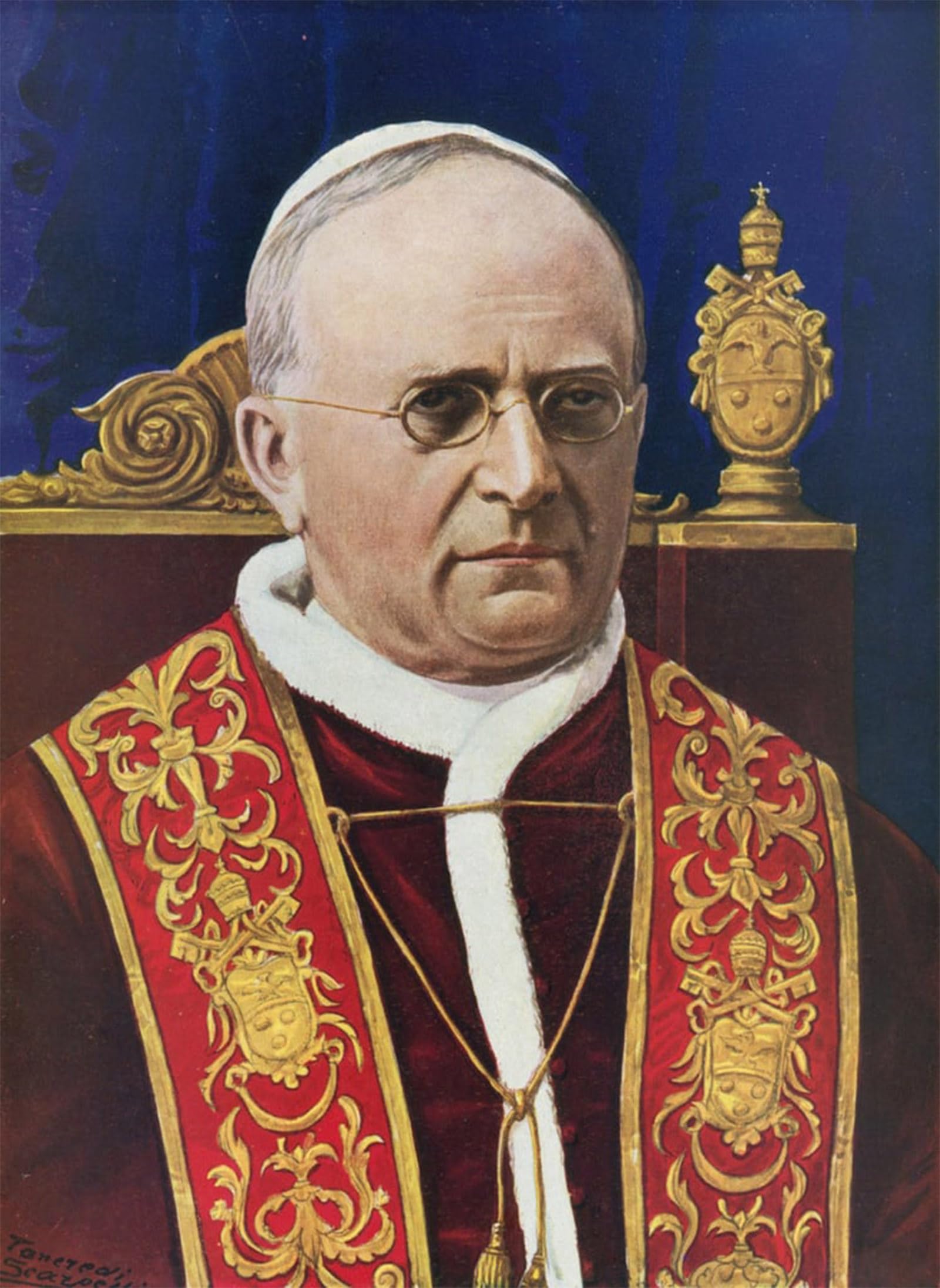 POSTERIIk Famous Print Pop Art Wall Art Graffiti Pius Xi by Tancredi Scarpelli Art Prints for Home Decor 60x90cm