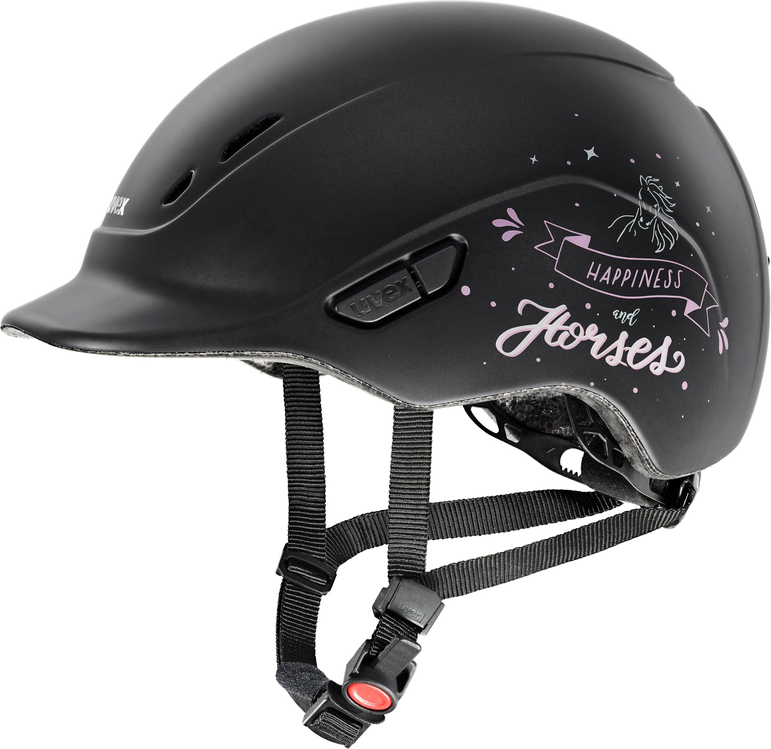 Casco Equitazione Uvex Kiddox Per Bambini - Regolabile 49-54 Cm, Leggero E Sicuro