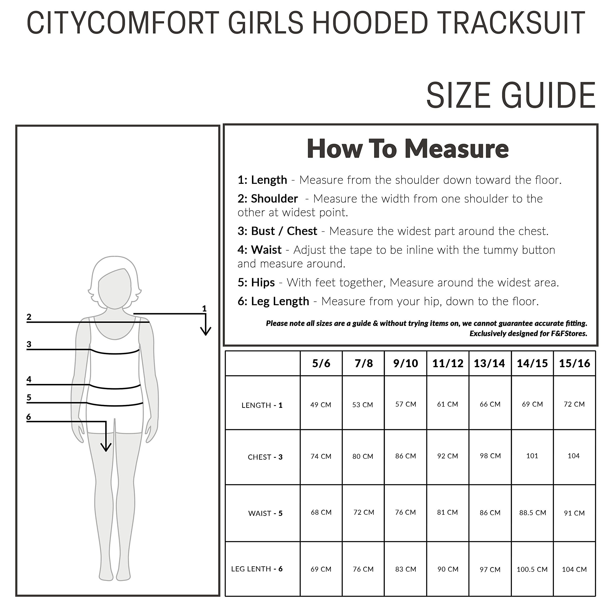 CityComfort Jogging Fille - Ensemble de Survêtement Fille - Sweat Capuche et Pantalon Jogging - Vêtements Mode 5-15 Ans