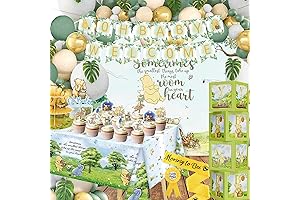 132pcs Premium Winnie Baby Shower Decorations Kit