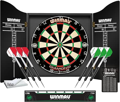 Winmau Diamond Plus Dart Board - Surround Set | Cabinet