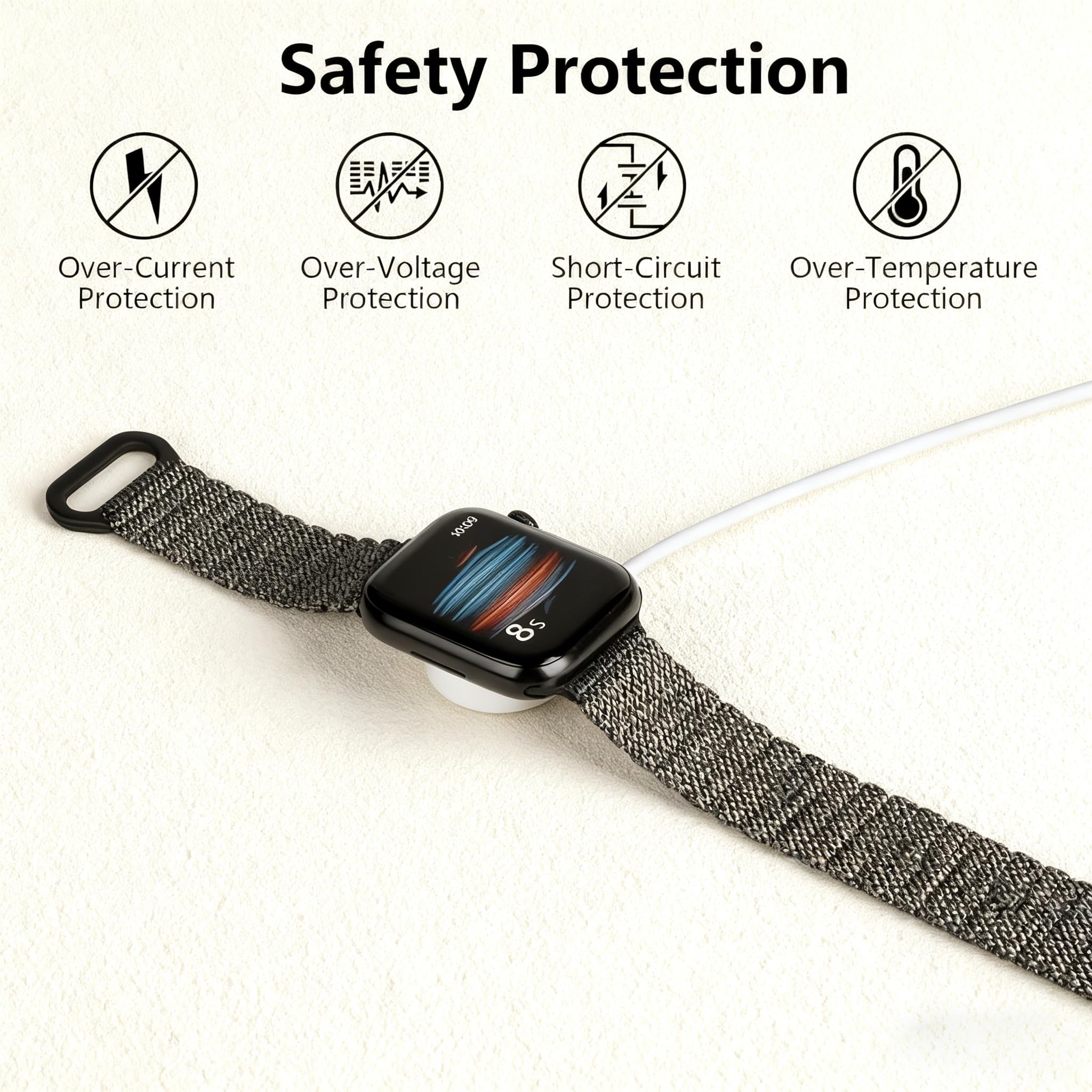 Kabel do szybkiego ładowania do zegarka Apple Watch, 2 sztuki, 2 sztuki, do iWatch Series 11/10/9/8/7/6/5/4/3/2/SE/Ultra, magnetyczna stacja ładująca USB C, ładowarka do iWatch Charger