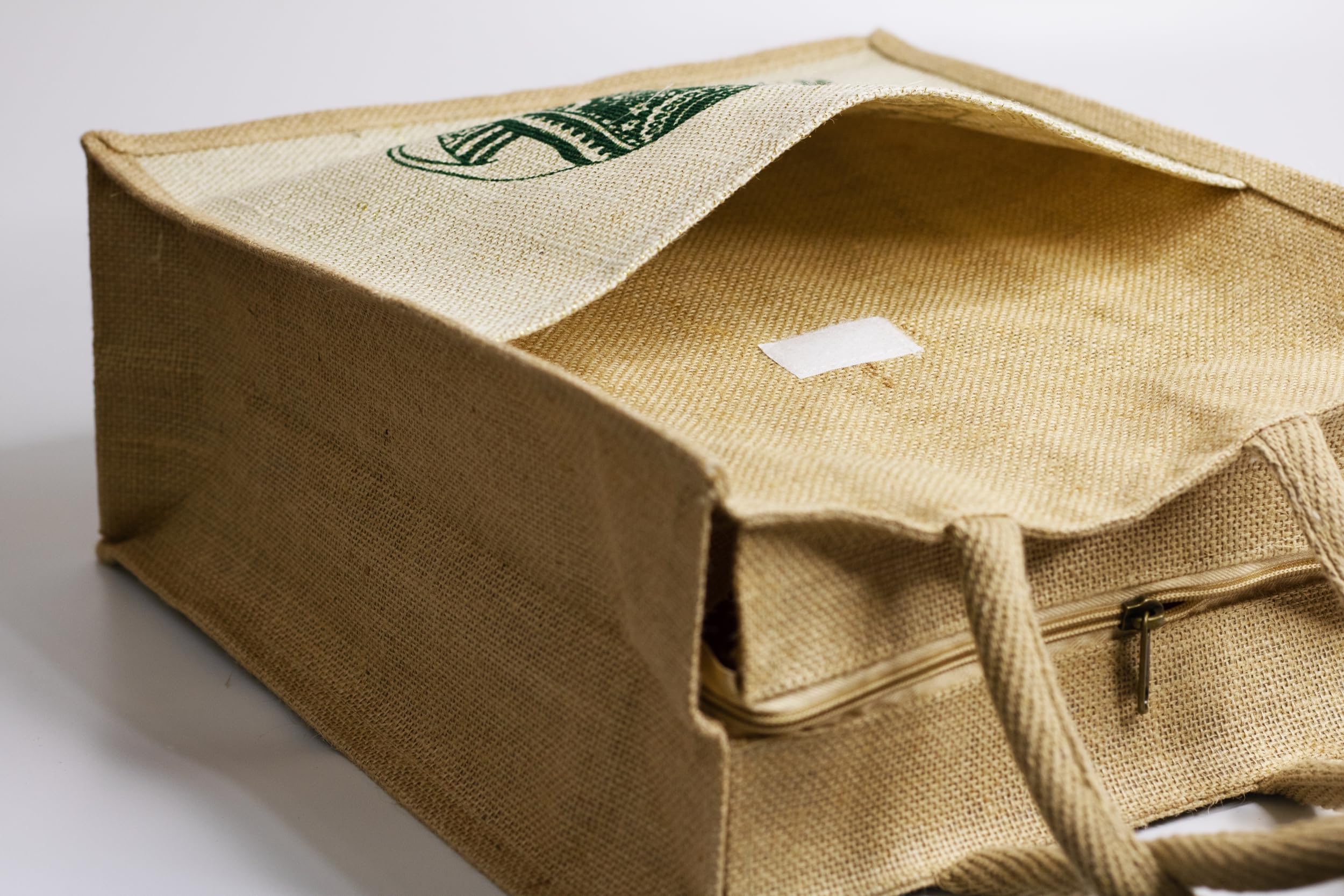 Anbali- Jute grocery shopping bag | Reusable bag for daily use | Eco friendly utility jute bag with zip | Jute carry bag for men and women 3