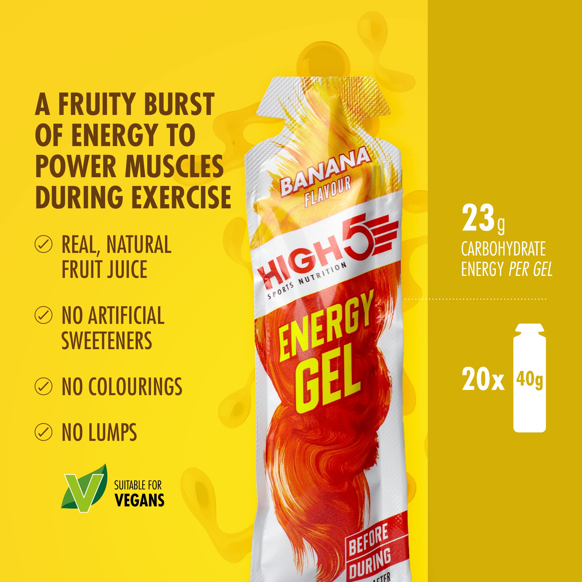 HIGH5 Energy Gel Quick Release Energy On The Go from Natural Fruit