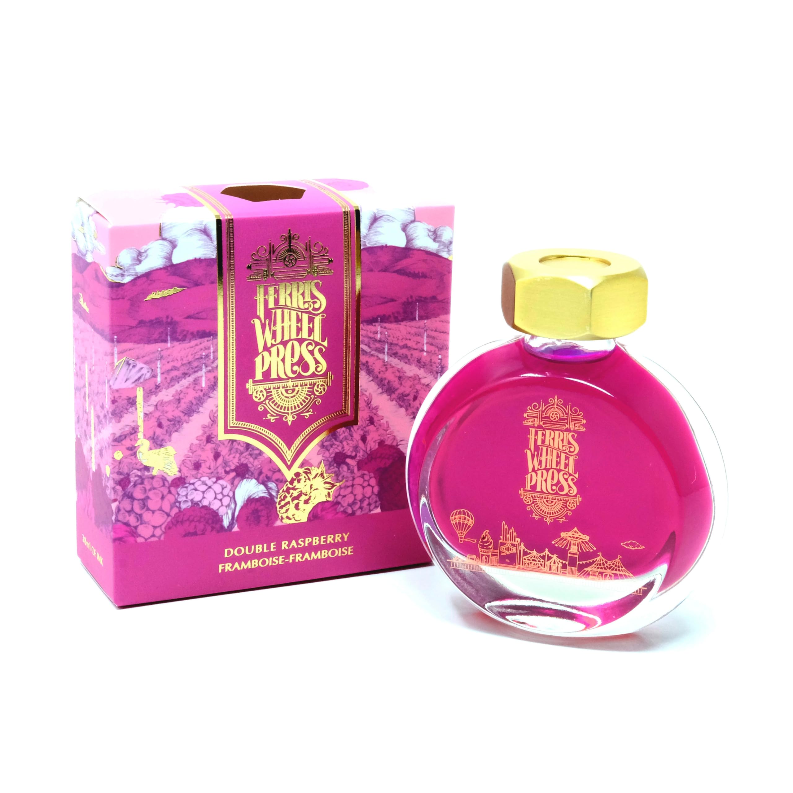 Ferris Wheel Press Fountain Pen Ink, Everyday Ink Collection, Mid Pink, 38ml