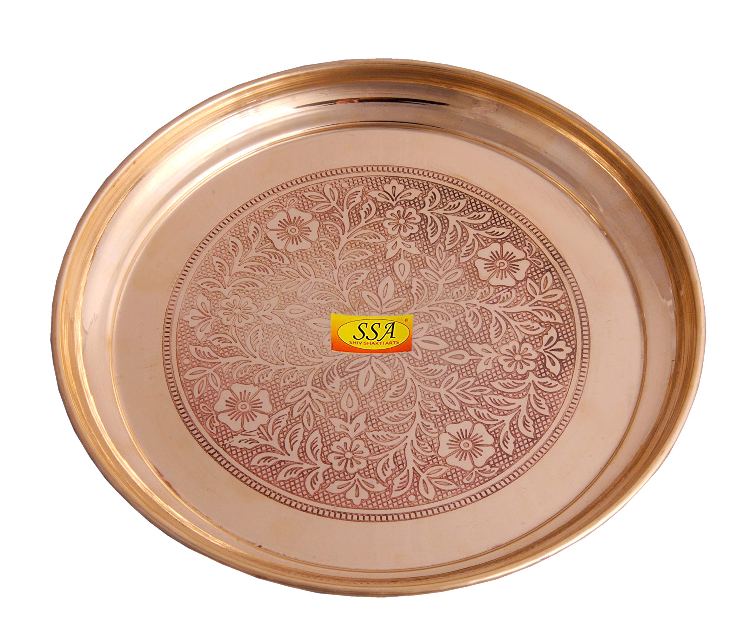 Brass Dinner Plate Set - Pooja & Serving Thali -9