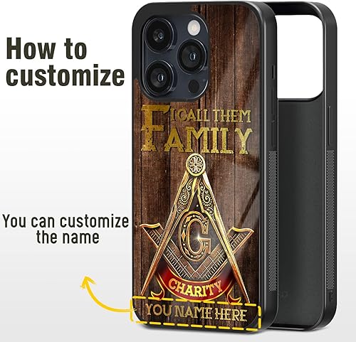 Miniatura 6 de Fundas de teléfono personalizadas con nombre de hermano, regalos de mampostería gratis para hombres para iPhone 11 12 13 14 15 16 Pro Max Plus Mini