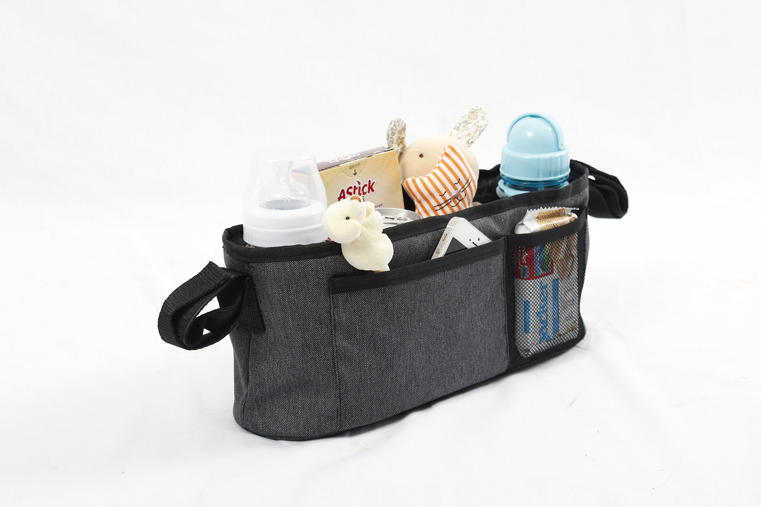 AltaBeBe Al1004 Borsa con Tasche per Passeggino, Nero