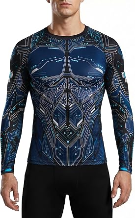 Raven Fightwear Mens Cybernetic Rash Guard MMA BJJ