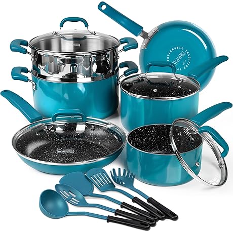 MICHELANGELO Nonstick Pots and Pans Set